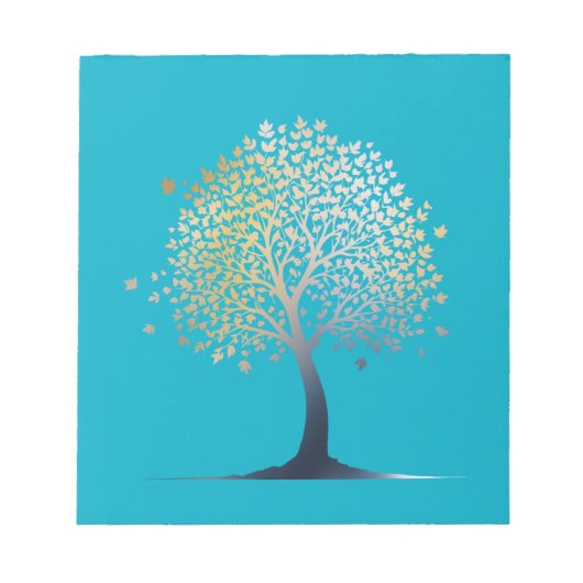 Tree Natuur Environment Life Silhouette Style Notitieblok (Voorkant)