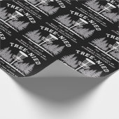 Tree Nied Disc Golf Funny Stupid Tree-nied  Cadeaupapier (Hoek)