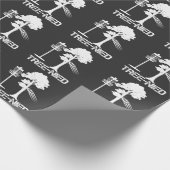 Tree Nied Funny Disk Golf Player Joke Frisbee Cadeaupapier (Hoek)