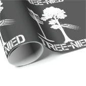 Tree Nied Funny Disk Golf Player Joke Frisbee Cadeaupapier (Rol Hoek)