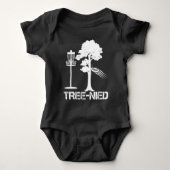 Tree Nied Funny Disk Golf Player Joke Frisbee Romper (Voorkant)