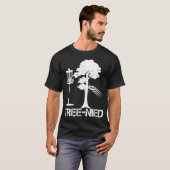 Tree Nied Funny Disk Golf Player Joke Frisbee T-shirt (Voorkant volledig)