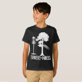 Tree Nied Funny Disk Golf Player Joke Frisbee T-shirt (Voorkant volledig)