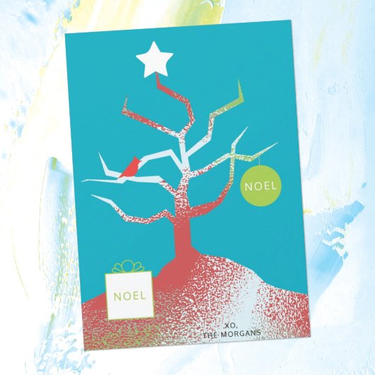 TREE OF ART Flat Holiday Kaart