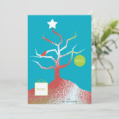 TREE OF ART Flat Holiday Kaart (Staand voorkant)