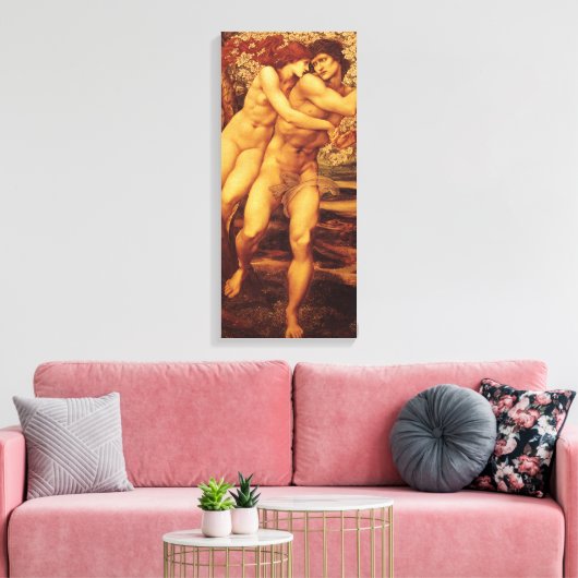 Tree of Forgiveness, Sir Edward Coley Burne-Jones Canvas Afdruk (Insitu (Woonkamer))