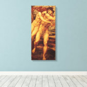 Tree of Forgiveness, Sir Edward Coley Burne-Jones Canvas Afdruk (Insitu (Houten vloer))