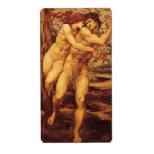 Tree of Forgiveness, Sir Edward Coley Burne-Jones Etiket (Voorkant)