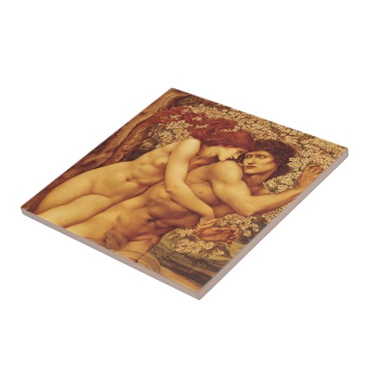 Tree of Forgiveness, Sir Edward Coley Burne-Jones Tegeltje (Zijkant)