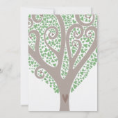 Tree of Hearts Bruiloft Kaart (Achterkant)