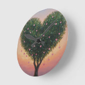 Tree of Hearts clock Ronde Klok (Hoek)