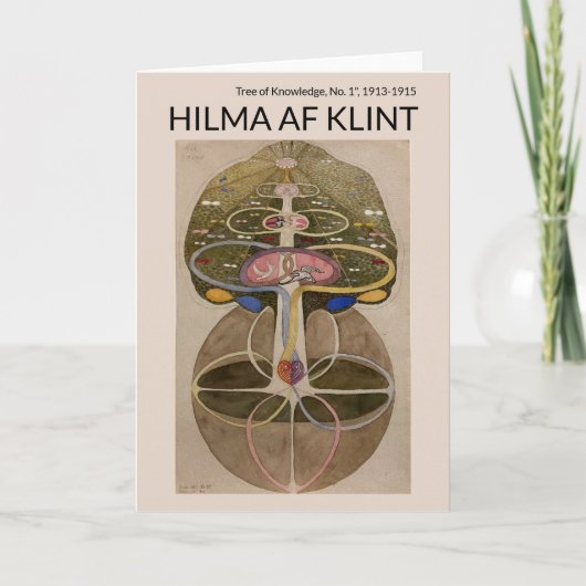 Tree of Knowledge No.1, Hilma af Klint Kaart (Voorkant)