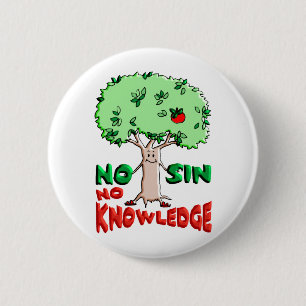Tree of Knowledge Ronde Button 5,7 Cm