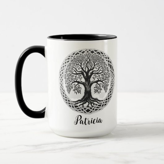 Tree of Life Aangepaste Mok, Schotse geschenken Mok (Links)