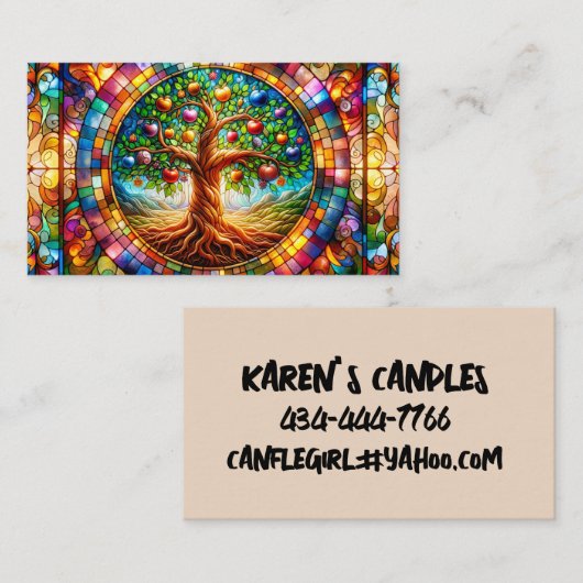 TREE OF LIFE AANGEPASTE VISITEKAARTJES (Voorkant / Achterkant)