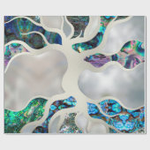 Tree of life - Abalone Shell and Pearl Cadeaupapier (Vlak)