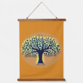 Tree of Life Abstracte Natuur kunst Hangend Wandkleed (Voorkant)