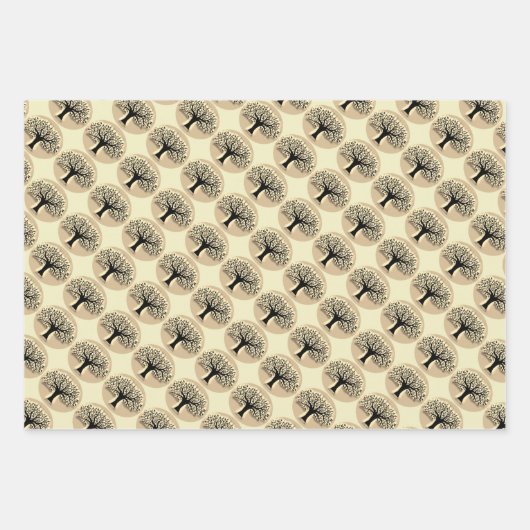 Tree of Life Abstracte Natuur kunst Inpakpapier Vel (Voorkant 2)