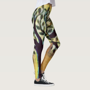Tree of Life Abstracte Natuur kunst Leggings