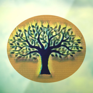 Tree of Life Abstracte Natuur kunst Raamsticker