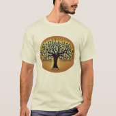 Tree of Life Abstracte Natuur kunst T-shirt (Voorkant)