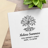 Tree of Life Address Rubberstempel