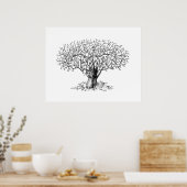Tree of Life - animals Poster (Keuken)