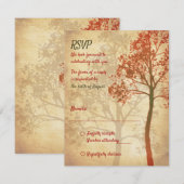 Tree of Life Bar Mitswa Beantwoorden Kaart (Voorkant / Achterkant)