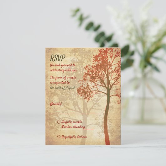 Tree of Life Bar Mitswa Beantwoorden Kaart (Staand voorkant)