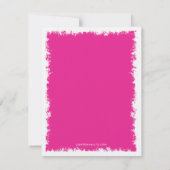Tree of Life Bat Mitzvah RSVP Reply Kaart Pink (Achterkant)