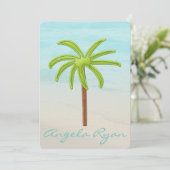 TREE OF LIFE BEACH BAR BAT MITZVAH UITNODIGING (Staand voorkant)