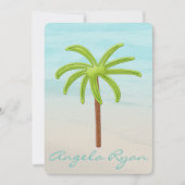 TREE OF LIFE BEACH BAR BAT MITZVAH UITNODIGING (Voorkant)