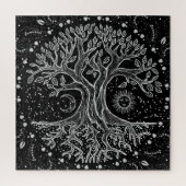 Tree of Life - black and white Legpuzzel (Verticaal)