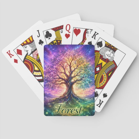 Tree of Life-bos speelkaarten (Achterkant)