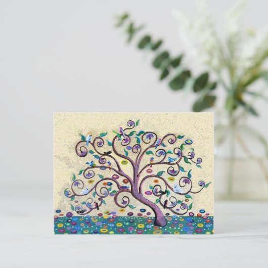 Tree of life briefkaart (Staand voorkant)