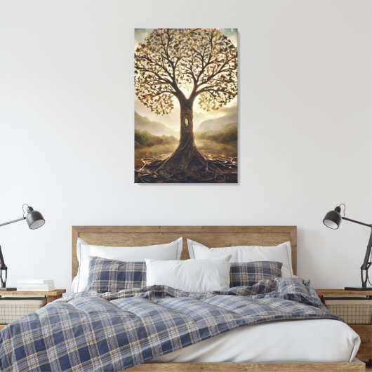 Tree of Life Canvas Afdruk (Insitu (Slaapkamer))