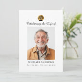 Tree of Life - Celebration of Life Funeral Photo  Kaart (Staand voorkant)