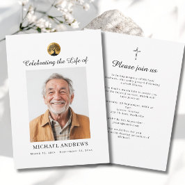 Tree of Life - Celebration of Life Funeral Photo  Kaart