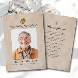 Tree of Life - Celebration of Life Funeral Photo  Kaart