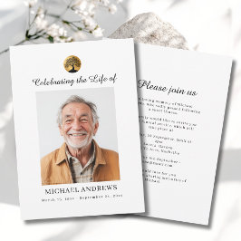 Tree of Life - Celebration of Life Funeral Photo  Kaart