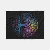 Tree Of Life Choose Life Suicide Prevention Awaren Fleece Deken (Voorkant (Horizontaal))