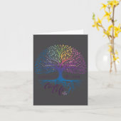 Tree Of Life Choose Life Suicide Prevention Awaren Kaart (Gele Bloem)