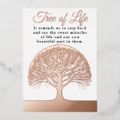 Tree of Life Coach Therapeut Yoga Healer Folie Uitnodiging (Voorkant)