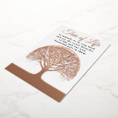Tree of Life Coach Therapeut Yoga Healer Folie Uitnodiging (Gedraaid)