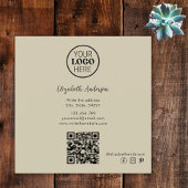 Tree of Life Connect met ons sociale media QR-code Vierkante Visitekaartje