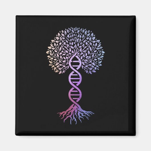 Tree of Life DNA Science Genetics Earth Day Algeme Magneet (Voorkant)
