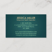 Tree of Life Double Helix DNA Functionele Geneesku Visitekaartje (Achterkant)