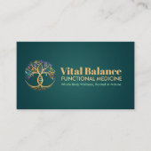 Tree of Life Double Helix DNA Functionele Geneesku Visitekaartje (Voorkant)