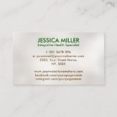 Tree of Life Double Helix DNA Functionele Geneesku Visitekaartje (Achterkant)