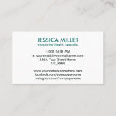 Tree of Life Double Helix DNA Functionele Geneesku Visitekaartje (Achterkant)